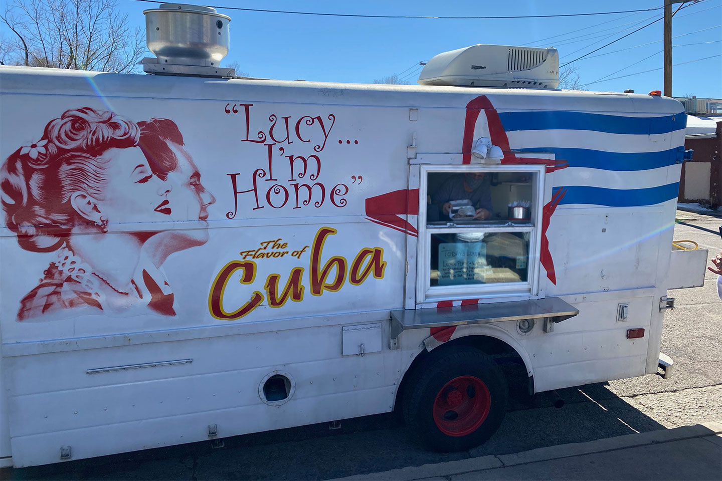 "Lucy I'm Home" is a food truck and take out spot at 390 N. Circle in Colorado Springs. We are a family run business offering fresh, daily made Cuban cuisine.
https://www.facebook.com/lucyimhomefoodtruck